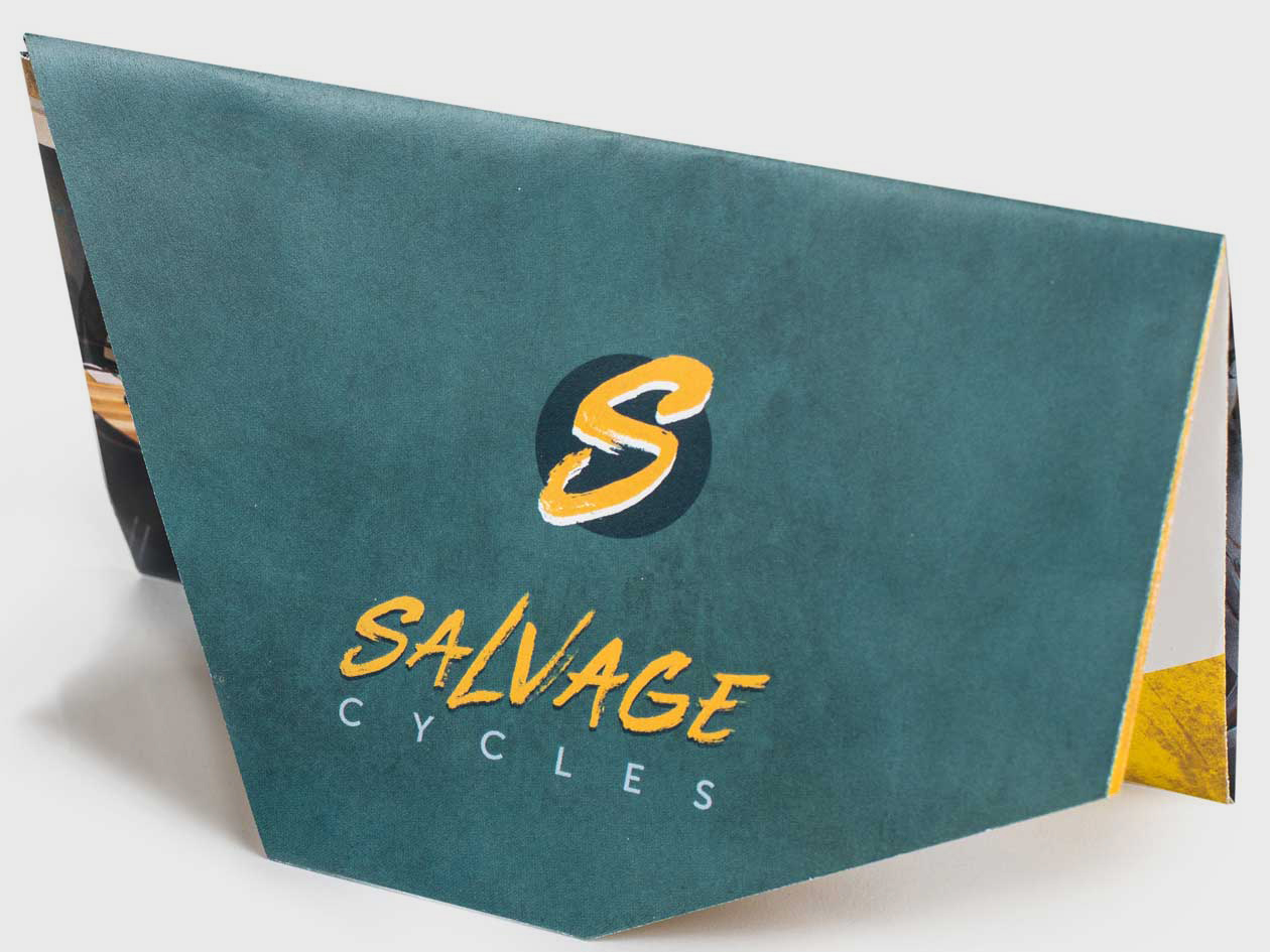 Salvage Cycles direct mail brochure